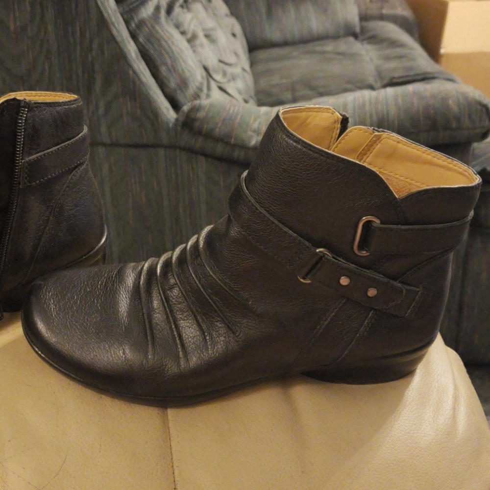 Black ankle boots